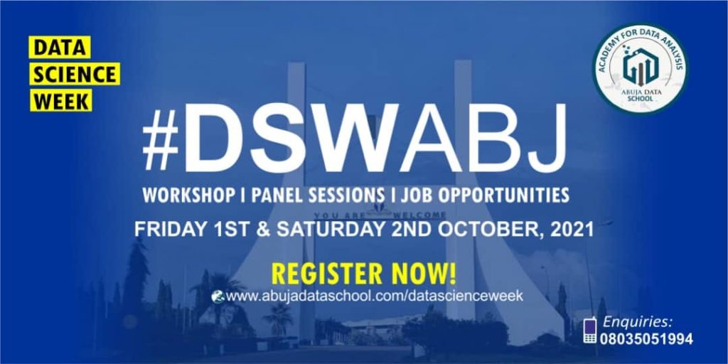 Data Science Week Abuja 2021 Data Analysis Data Analytics Data